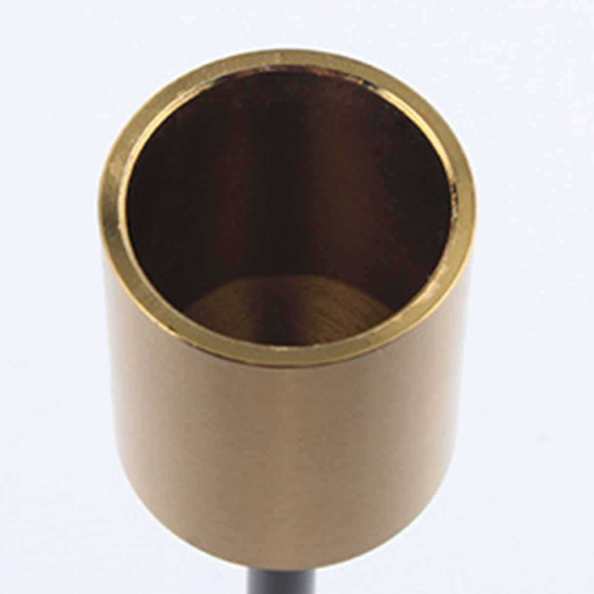 2 Pcs Metal Candle Holder Simple Modern Design Antique Black Candlestick Decoration for Home Wedding
