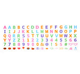 Cinema Light Box Black Heart Shaped LED Light Up Light Box with Coloured Alphabet Stickers - Extra Image