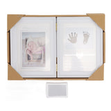 Baby Handprint Footprint Kit Plastic Density Board Attractive Decorative 31.5x20.7x1.7cm Expanded Baby Print Frames Newborn