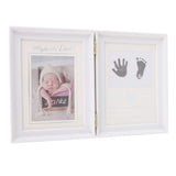 Baby Handprint Footprint Kit Plastic Density Board Attractive Decorative 31.5x20.7x1.7cm Expanded Baby Print Frames Newborn