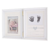 Baby Handprint Footprint Kit Plastic Density Board Attractive Decorative 31.5x20.7x1.7cm Expanded Baby Print Frames Newborn - Side View