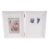 Baby Handprint Footprint Kit Plastic Density Board Attractive Decorative 31.5x20.7x1.7cm Expanded Baby Print Frames Newborn - Top-Down View