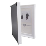 Baby Handprint Footprint Kit Plastic Density Board Attractive Decorative 31.5x20.7x1.7cm Expanded Baby Print Frames Newborn - Rear View