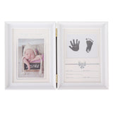 Baby Handprint Footprint Kit Plastic Density Board Attractive Decorative 31.5x20.7x1.7cm Expanded Baby Print Frames Newborn - Low Angle