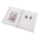 Baby Handprint Footprint Kit Plastic Density Board Attractive Decorative 31.5x20.7x1.7cm Expanded Baby Print Frames Newborn