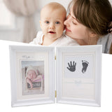 Baby Handprint Footprint Kit Plastic Density Board Attractive Decorative 31.5x20.7x1.7cm Expanded Baby Print Frames Newborn - Extra Image