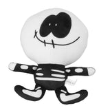 Skeleton Plush Toy Cartoon Anime Soft Stuffed Doll Children Birthday Christmas Gift - Top-Down View