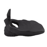 Skull Glasses Stand Lifelike Scratch Resistant Practical Statue Eyeglasses Holder with Storage Tray for Home Black