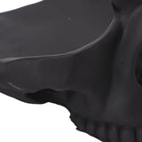 Skull Glasses Stand Lifelike Scratch Resistant Practical Statue Eyeglasses Holder with Storage Tray for Home Black - Extra Image