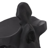 Skull Glasses Stand Lifelike Scratch Resistant Practical Statue Eyeglasses Holder with Storage Tray for Home Black - Extra Image