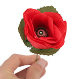 20 Pcs Flame Appearing Rose Exquisite Flower Rose Tricks Toys Professional Magician Props for Parties Performances