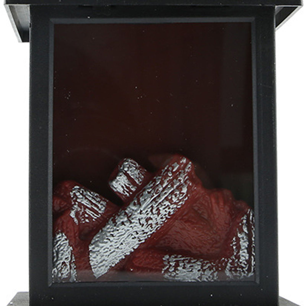 LED Flame Lantern Light Fashionable Retro Lantern Hanging Lamp for Christmas Decoration Square Flame Lamp, M