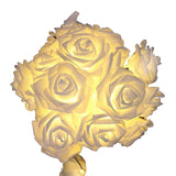 LED Rose Flower String Light Simulated Rose Flower Fairy String Lights for Wedding Home Party Decoration 20 Lamps 9.8ft