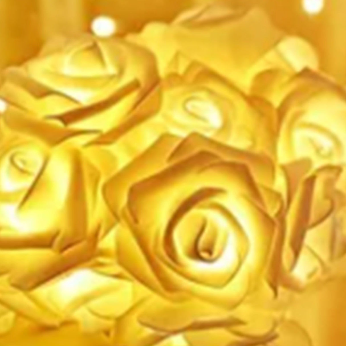 LED Rose Flower String Light Simulated Rose Flower Fairy String Lights for Wedding Home Party Decoration 20 Lamps 9.8ft