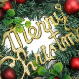 Artificial Christmas Wreath for Front Door Pine Needle Red Candy Christmas Garland Decorations for Home Mall Shopwindow - Extra Image