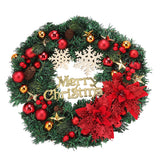 Christmas Wreath Snow Pine Cone Xmas Ball Wreath for Indoor Outdoor Holiday Decorations