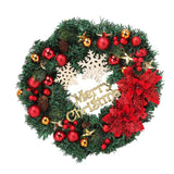 Christmas Wreath Snow Pine Cone Xmas Ball Wreath for Indoor Outdoor Holiday Decorations - Extra Image