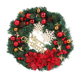 Christmas Wreath Snow Pine Cone Xmas Ball Wreath for Indoor Outdoor Holiday Decorations - Extra Image