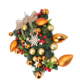 Christmas Wreath Handcrafted Exquisite Reusable Christmas Wreath Pendant Christmas Door Wreath for Fireplace Window