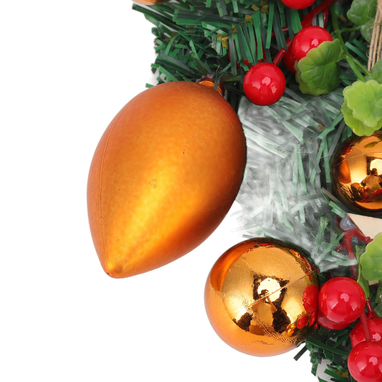 Christmas Wreath Handcrafted Exquisite Reusable Christmas Wreath Pendant Christmas Door Wreath for Fireplace Window