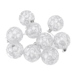 9Pcs Christmas Ball Ornaments Exquisite Plastic Shatterproof Hanging Christmas Tree Ornaments for Home Silver - Extra Image