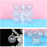 9Pcs Christmas Ball Ornaments Exquisite Plastic Shatterproof Hanging Christmas Tree Ornaments for Home Silver - Extra Image