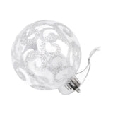 9Pcs Christmas Ball Ornaments Exquisite Plastic Shatterproof Hanging Christmas Tree Ornaments for Home Silver