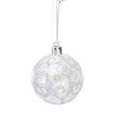 9Pcs Christmas Ball Ornaments Exquisite Plastic Shatterproof Hanging Christmas Tree Ornaments for Home Silver
