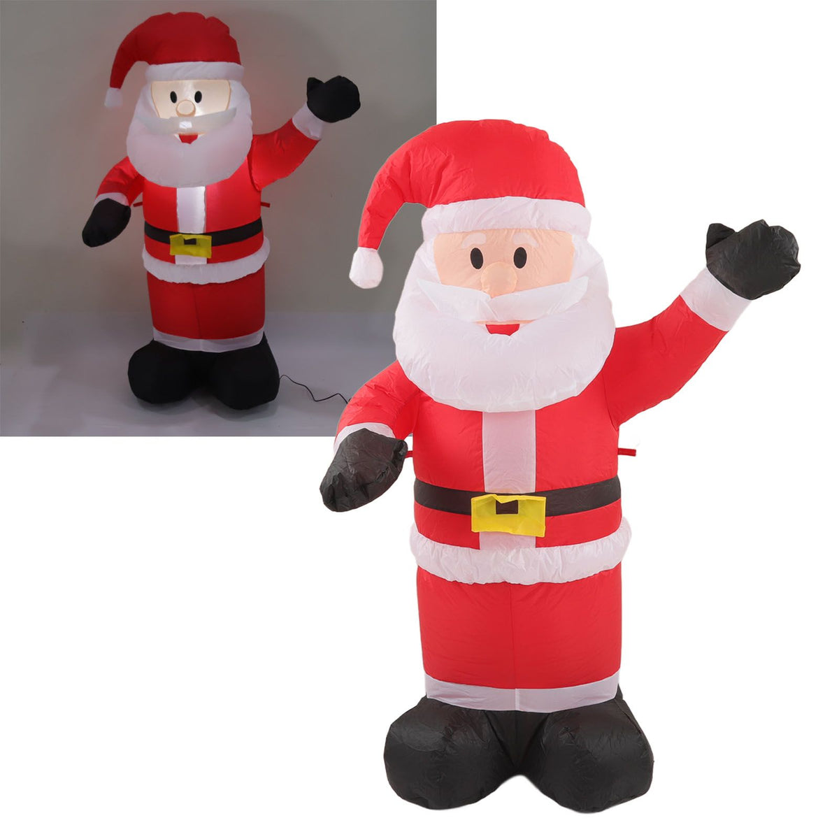 Christmas Inflatable Santa Waterproof Tear Resistance Inflatable Santa Decoration with LED Lights 100-240V AU Plug