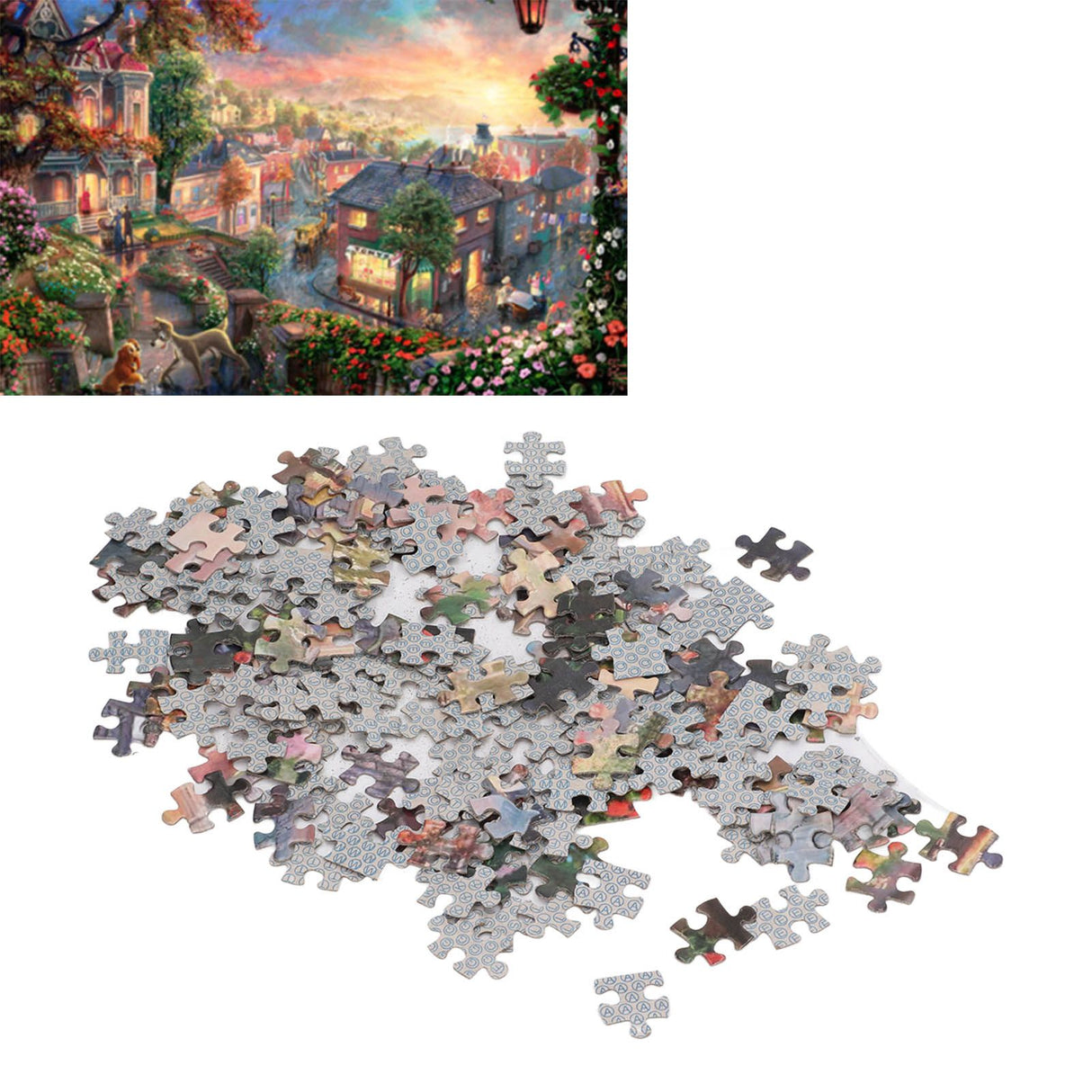 1000 Pieces Jigsaw Puzzle Aesthetic Landscape Jigsaw Puzzle Pieces Paper Puzzle Game for Kids Adults