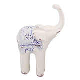 Elephant Ceramic Decor Safe Round Slippy Exquisite Porcelain Elephant Sculpture for Home Office Ornament S