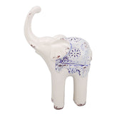 Elephant Ceramic Decor Safe Round Slippy Exquisite Porcelain Elephant Sculpture for Home Office Ornament S