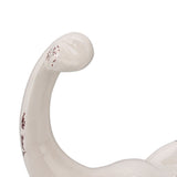 Elephant Ceramic Decor Safe Round Slippy Exquisite Porcelain Elephant Sculpture for Home Office Ornament S