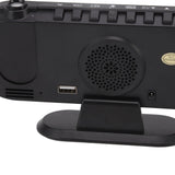 Projection Alarm Clock USB Powered Mirror Display Design High Brightness LED Light Source Ceiling Digital Alarm Clock