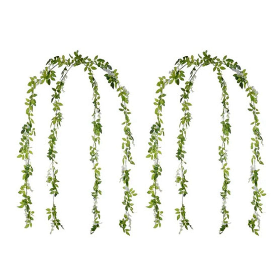 4 Pcs Artificial Wistaria Flower Lifelike Beauty Reusable Simulation Wistaria False Flower
