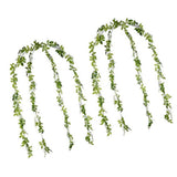 4 Pcs Artificial Wistaria Flower Lifelike Beauty Reusable Simulation Wistaria False Flower - Top-Down View