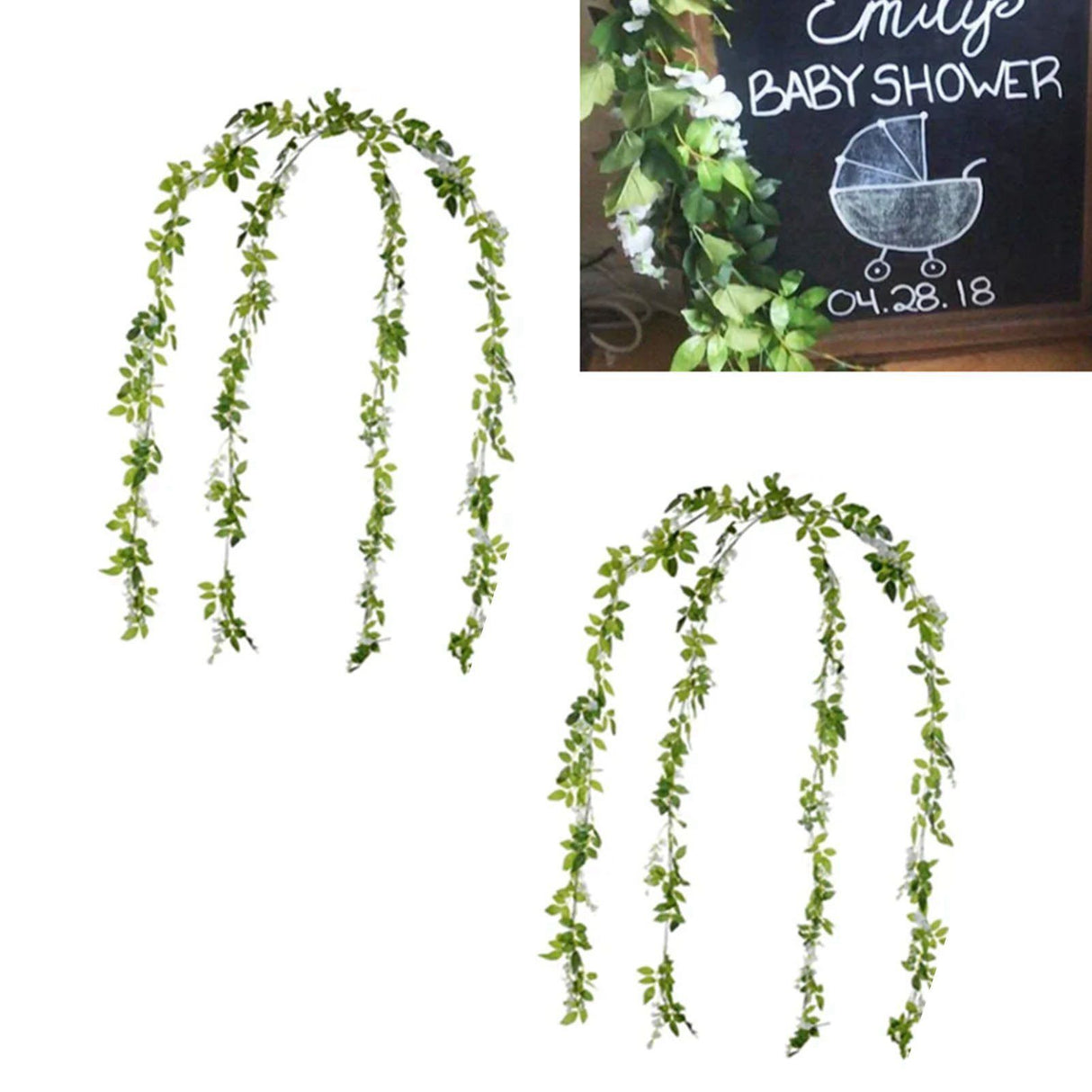 4 Pcs Artificial Wistaria Flower Lifelike Beauty Reusable Simulation Wistaria False Flower