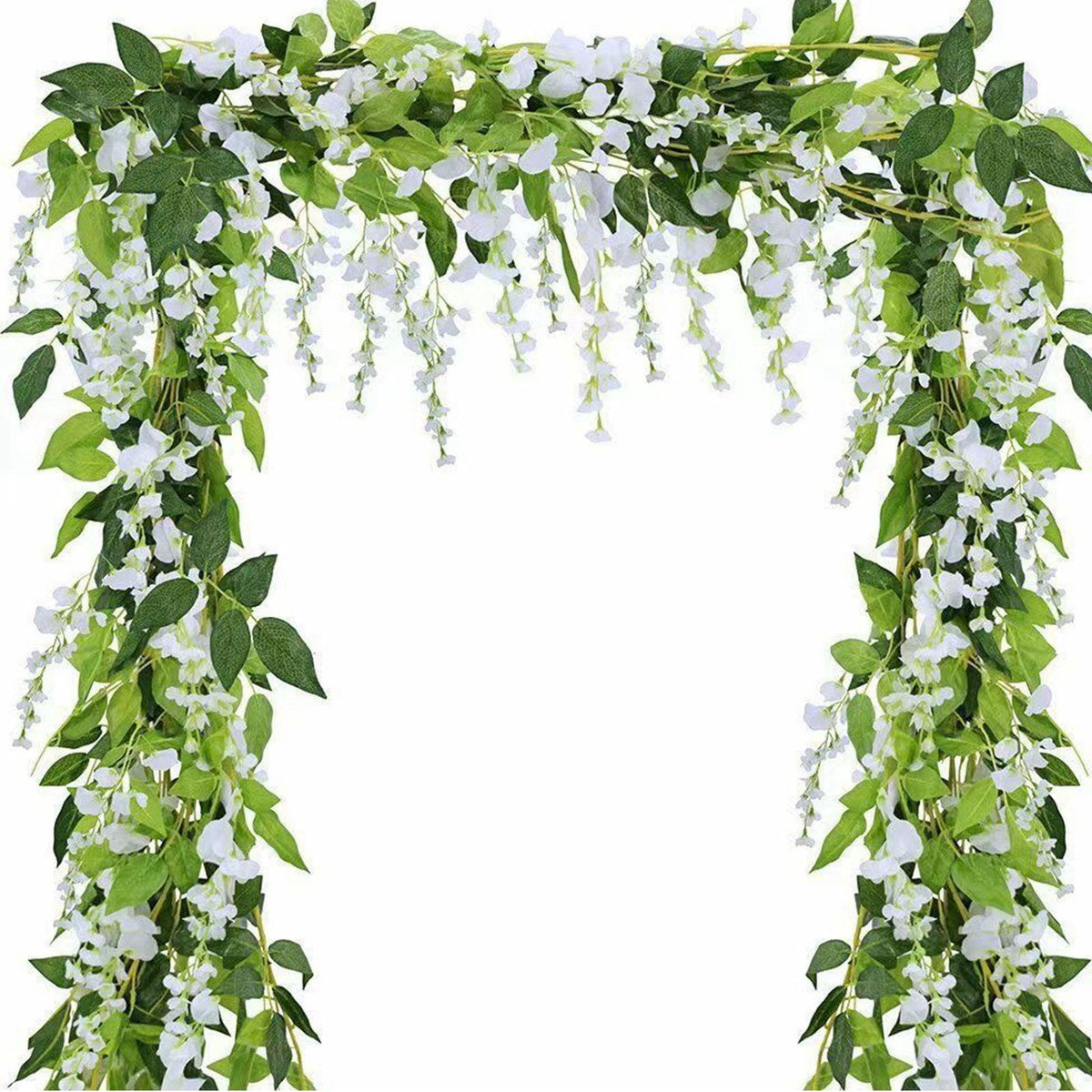 4 Pcs Artificial Wistaria Flower Lifelike Beauty Reusable Simulation Wistaria False Flower