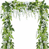 4 Pcs Artificial Wistaria Flower Lifelike Beauty Reusable Simulation Wistaria False Flower