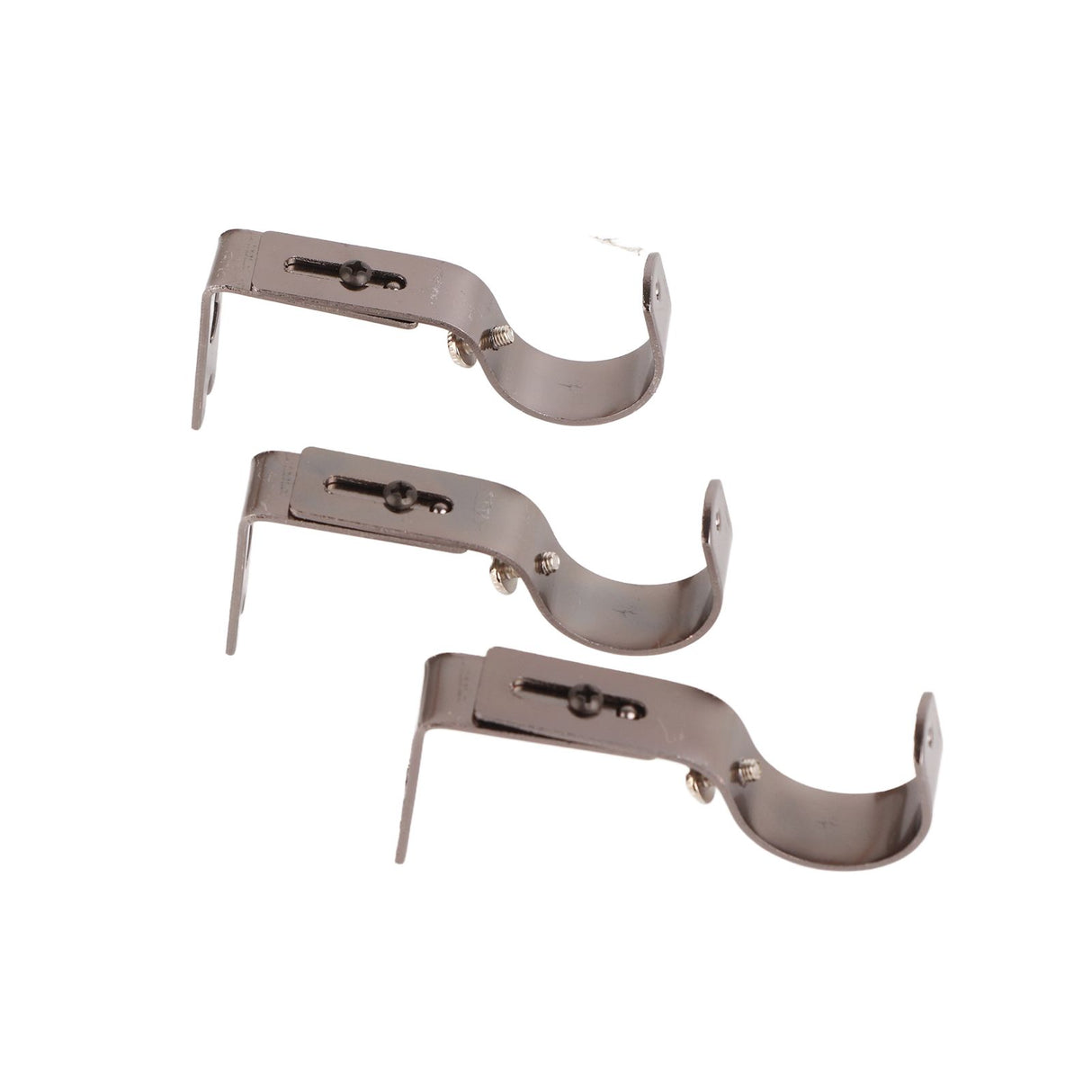 3Pcs Curtain Rod Hook Holder Iron Bracket Universal Design Home Decoration for Bedroom