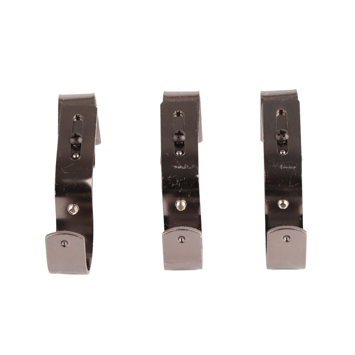 3Pcs Curtain Rod Hook Holder Iron Bracket Universal Design Home Decoration for Bedroom