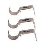 3Pcs Curtain Rod Hook Holder Iron Bracket Universal Design Home Decoration for Bedroom - 45-Degree Angle