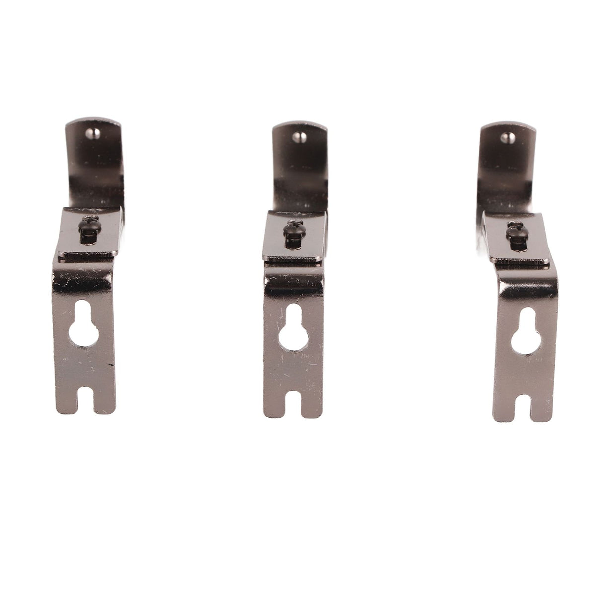 3Pcs Curtain Rod Hook Holder Iron Bracket Universal Design Home Decoration for Bedroom