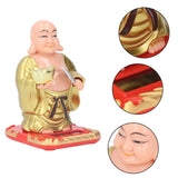 Standing Maitreya Buddha Solar Ornaments Light Energy Sensing Buddha Statue Decoration for Office Home Car Gift Small - Extra Image