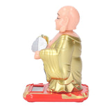 Standing Maitreya Buddha Solar Ornaments Light Energy Sensing Buddha Statue Decoration for Office Home Car Gift Small