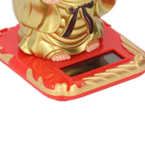 Standing Maitreya Buddha Solar Ornaments Light Energy Sensing Buddha Statue Decoration for Office Home Car Gift Small - Extra Image