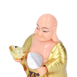 Standing Maitreya Buddha Solar Ornaments Light Energy Sensing Buddha Statue Decoration for Office Home Car Gift Small - Extra Image