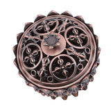 Lotus Incense Burner Zinc Alloy Cone Incense Holder Burner Small Incense Holder Ornaments for Home Decoration Brown