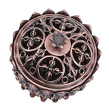 Lotus Incense Burner Zinc Alloy Cone Incense Holder Burner Small Incense Holder Ornaments for Home Decoration Brown