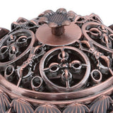 Lotus Incense Burner Zinc Alloy Cone Incense Holder Burner Small Incense Holder Ornaments for Home Decoration Brown